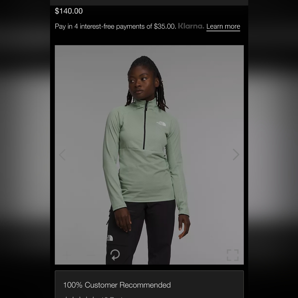 The North Face Womens Summit Series FutureFleece LT 1/2 zip